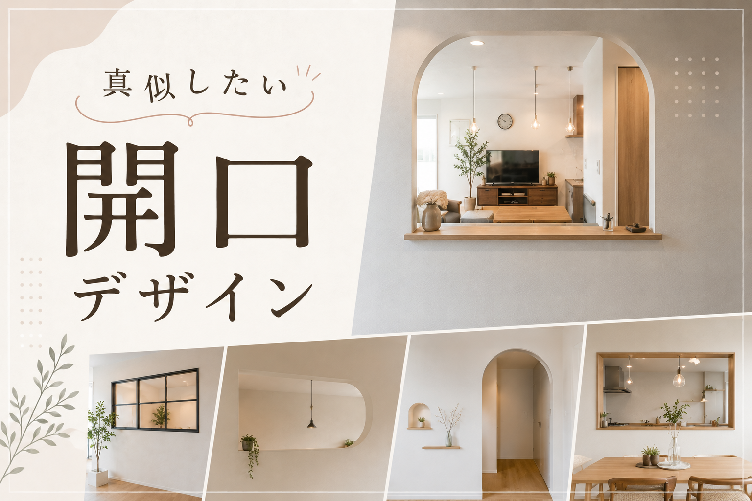 【家づくりコラム】真似したい開口デザイン