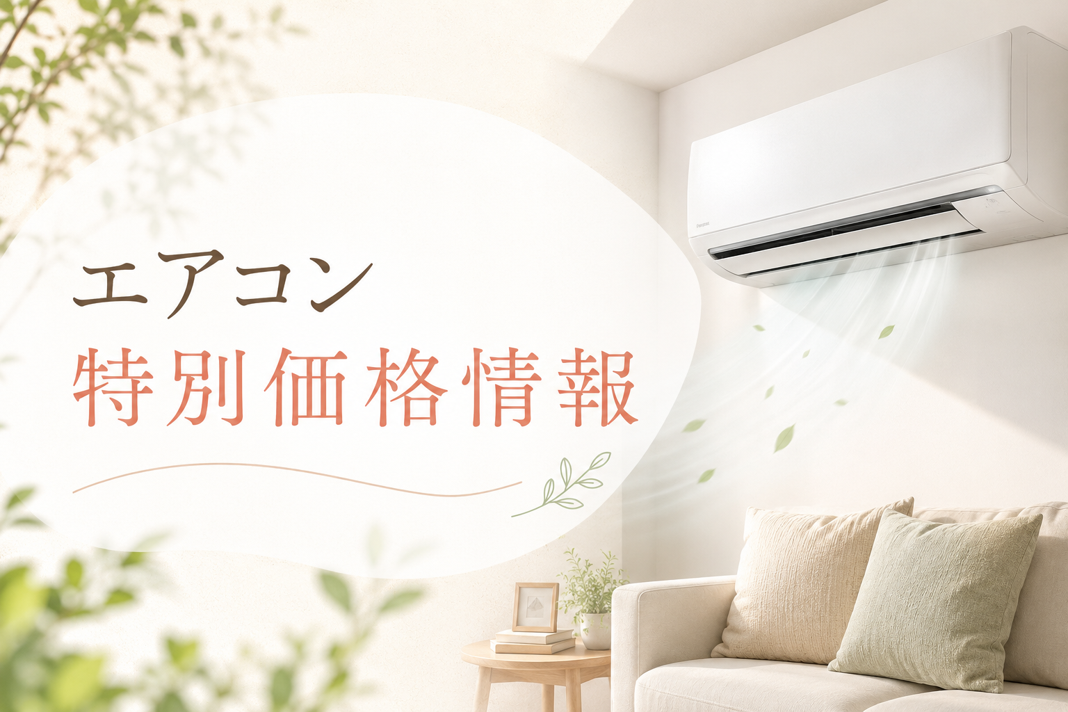 エアコン特別価格情報のお知らせ